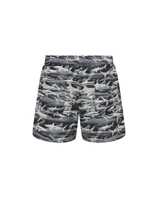 Shark Print Swim Shorts