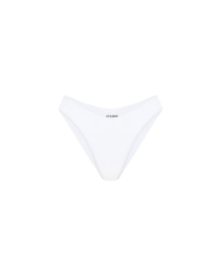 White Seamless Brazilian Bikini Bottom