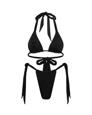 Black Tie Side Bikini Bottom