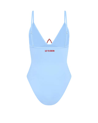 Blue Shark Logo Swimsuit