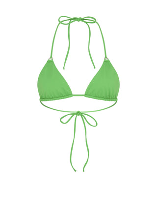 Green Triangle Bikini Top