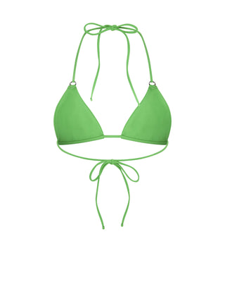 Green Triangle Bikini Top