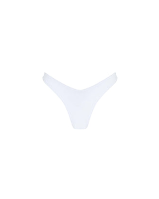 White High Rise Brazilian Bikini Bottom