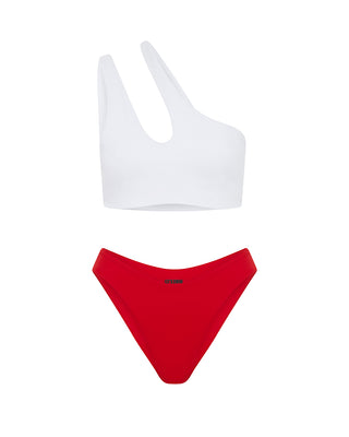 Red Seamless Brazilian Bikini Bottom