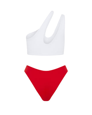 Red Seamless Brazilian Bikini Bottom