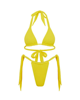 Yellow Tie Side Bikini Bottom