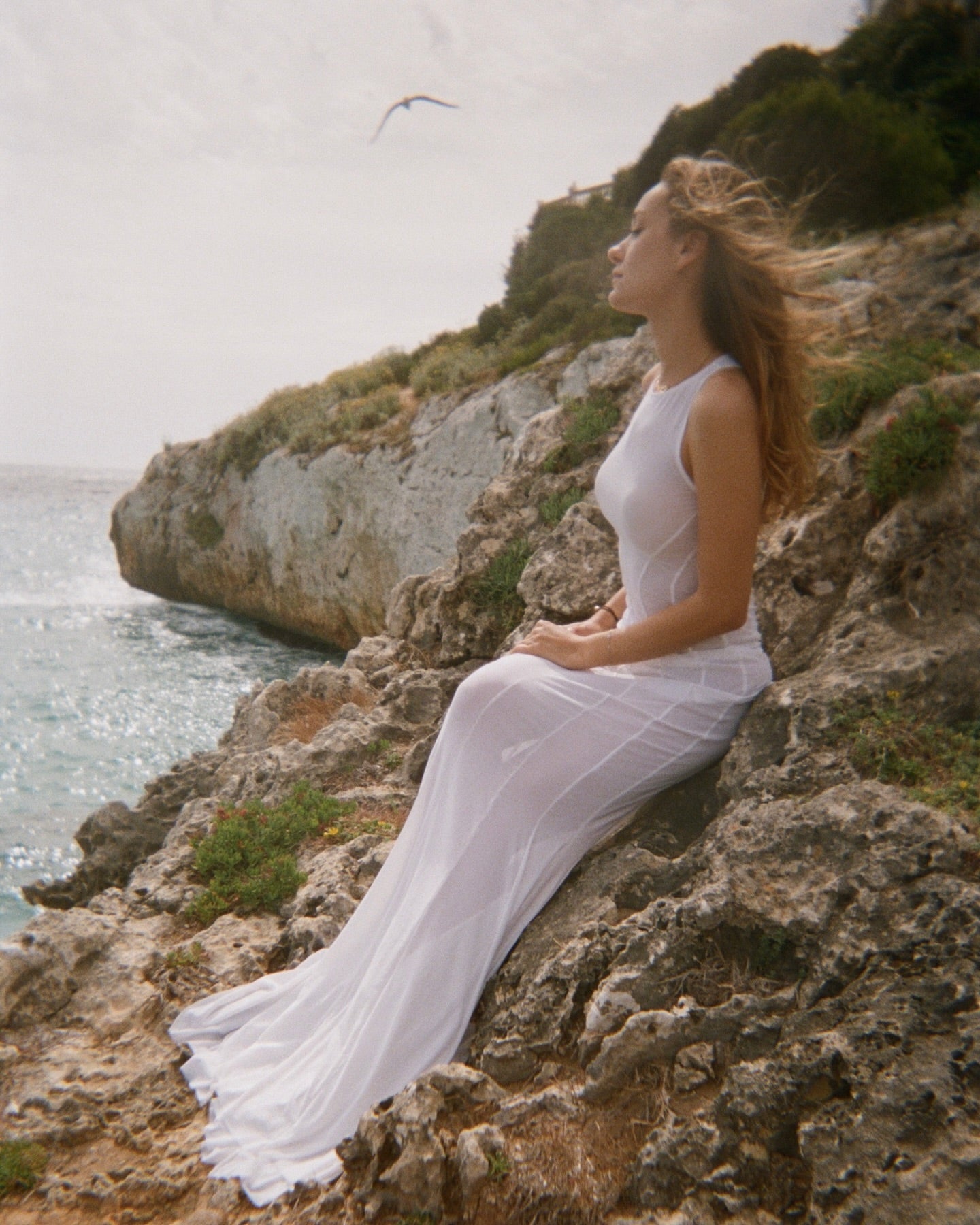 White Mesh Maxi Dress Lets Swim White Mesh Maxi Dress Lets Swim